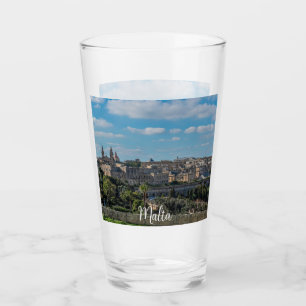 Copo De Pint Vista panorâmica da antiga cidade de La Valetta, e
