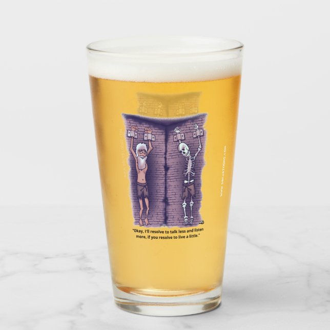 Copo De Pint Viva Um Pequeno Vidro De Cerveja (Frente (Preenchido))