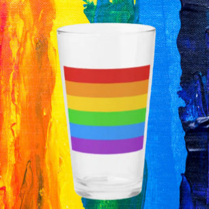 Copo De Pint Vivas Aplausos: Bandeira Arco-Íris