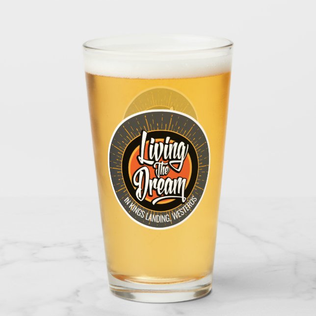 Copo De Pint Vivendo o Sonho (Frente (Preenchido))