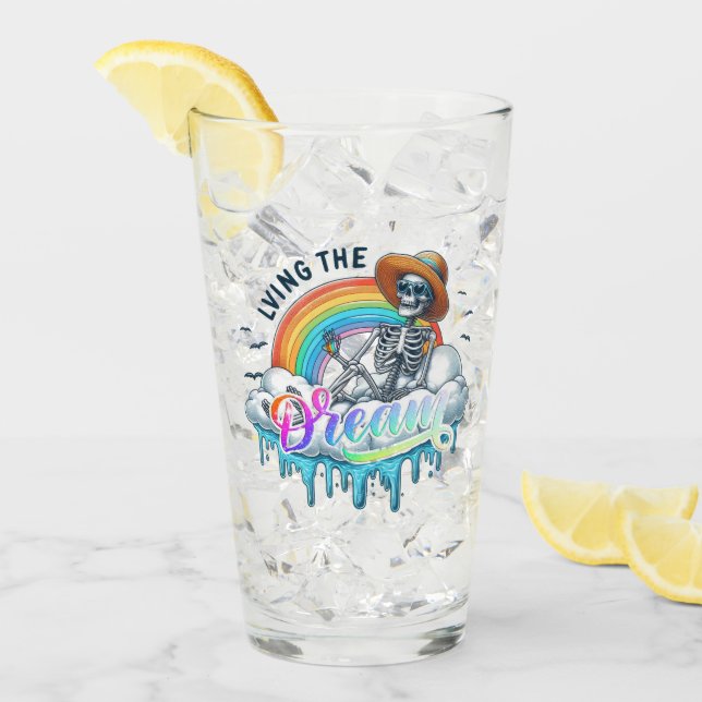 Copo De Pint Vivendo O Sonho - Esqueleto (Gelo frontal)