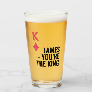 Copo De Pint Você é a cerveja-pôquer personalizada do rei