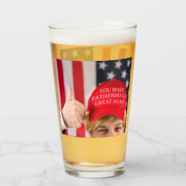 Copo De Pint Você Torna Excelente Da Festa Novamente Trump