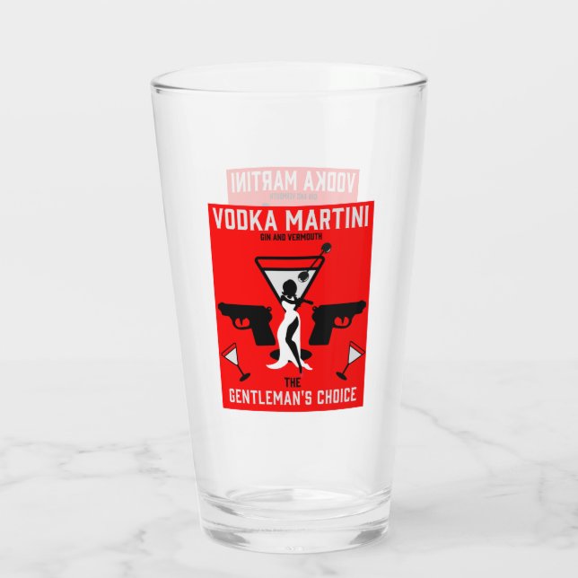Copo De Pint Vodka Martini Beber Presente (Verso)
