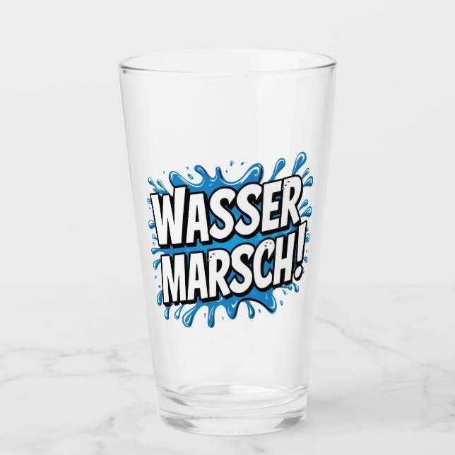 Copo De Pint "Wasser marsch!" Feuerwehr-Humor (Frente)