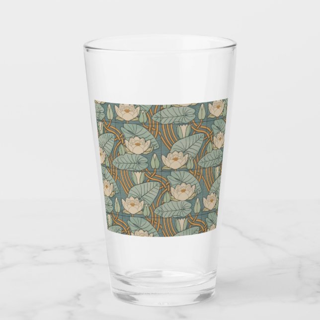 Copo De Pint Water Lily Art Nouveau Nature (Frente)