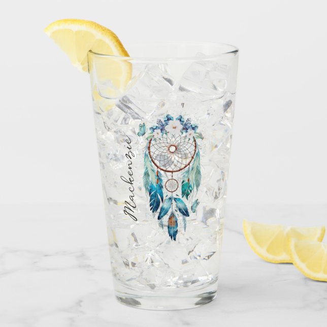 Copo De Pint Watercolor Boho Dreamcatcher (Gelo frontal)