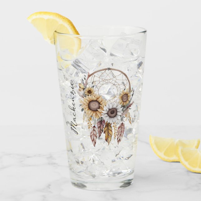 Copo De Pint Watercolor Boho Dreamcatcher (Gelo frontal)