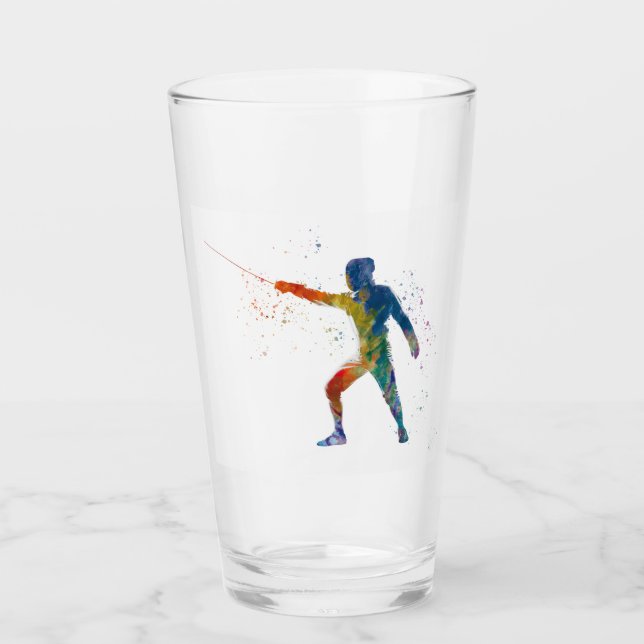 Copo De Pint watercolor fencing (Frente)