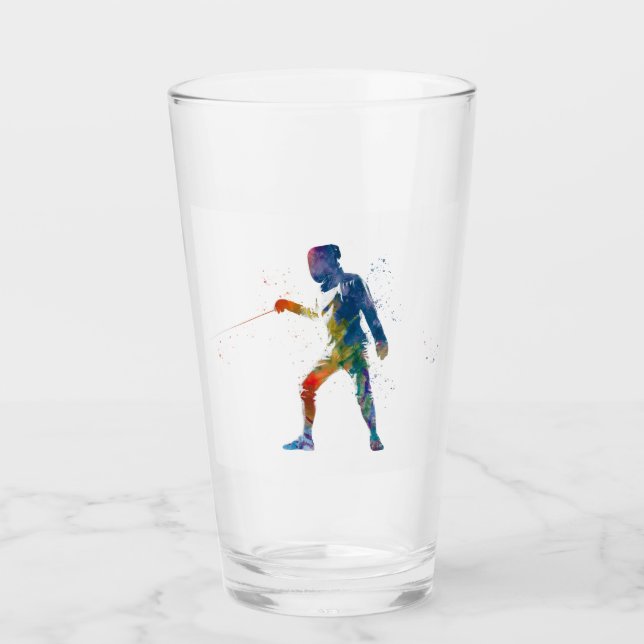 Copo De Pint watercolor fencing (Frente)