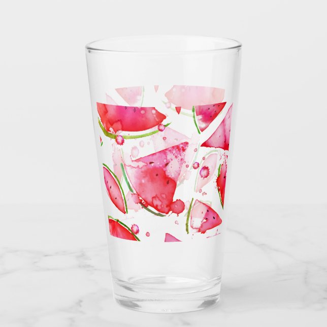 Copo De Pint Watercolor Melancia 1 (Frente)