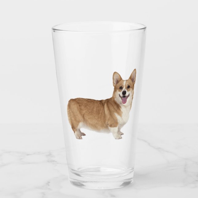 Copo De Pint Welsh Corgi Dog Pet Animal Glass (Frente)