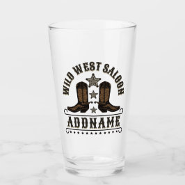 Copo De Pint Western Cowboy Boots ADD NAME Xerife Spurs Saloon