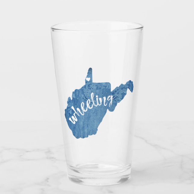 Copo De Pint Wheeling West Virginia Wood Grain (Frente)