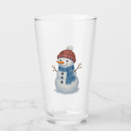 Copo De Pint Whimsical Snowman Feliz Natal
