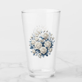 Copo De Pint White Roses And Birds