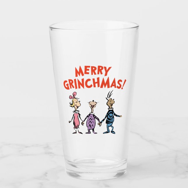 Copo De Pint Whos Holding Hands Merry Grinchmas (Frente)