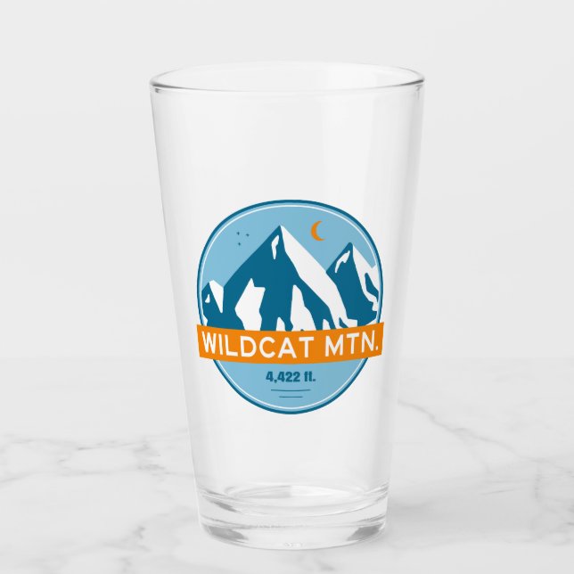 Copo De Pint Wildcat Mountain New Hampshire Stars Moon (Frente)