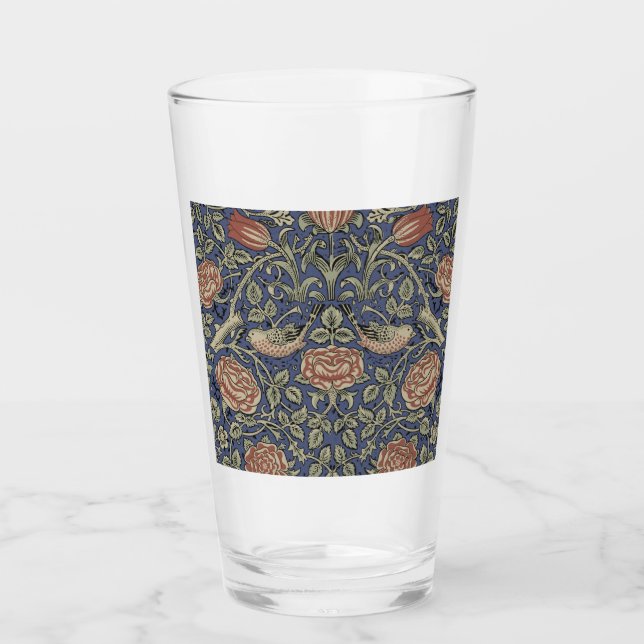 Copo De Pint William Morris Tudor Rosa Wallpaper (Frente)