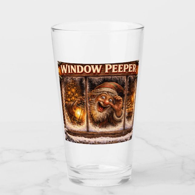 Copo De Pint Window Peeper Icelandic Yule Lad  (Frente)