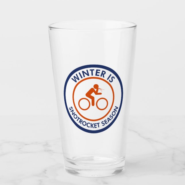 Copo De Pint Winter Is Snot Rocket Season Cycling (Frente)