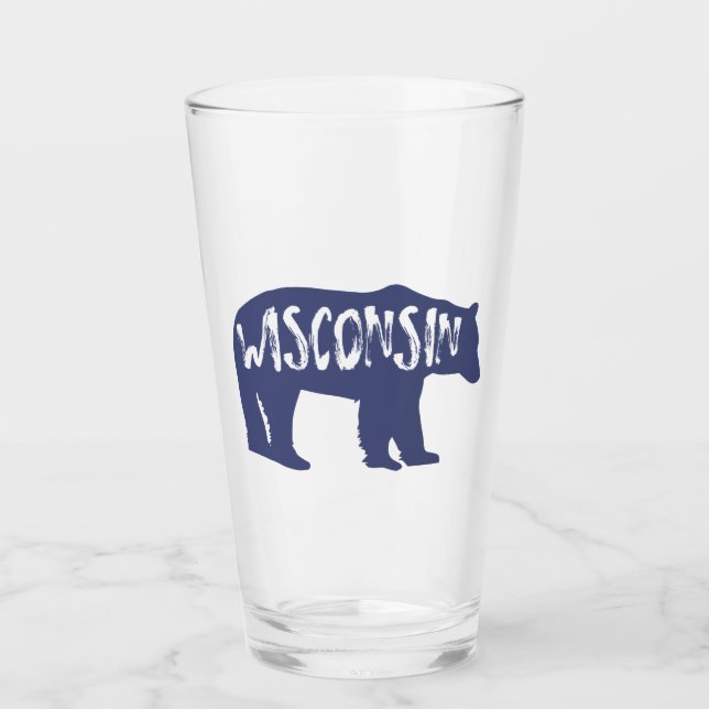Copo De Pint Wisconsin Bear (Frente)