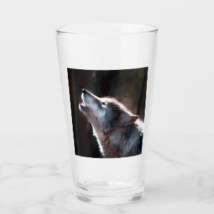 Copo De Pint Wolf Howling Lone Wolf
