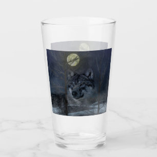 Copo De Pint Wolf Spirit Moon Night