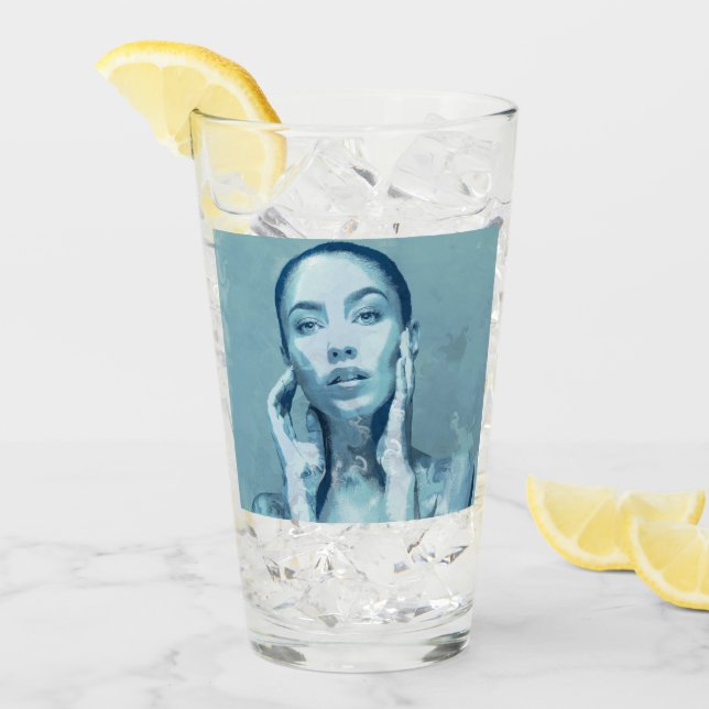 Copo De Pint "Woman in Blue" (Gelo frontal)