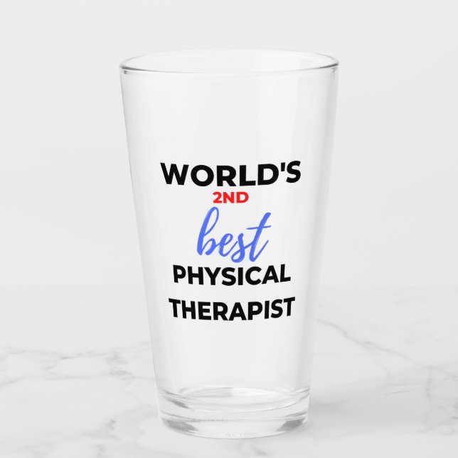 Copo De Pint World's 2nd Best Physical Therapist 2 (Frente)