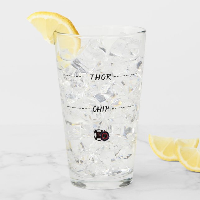 Copo De Pint WrongHole nivela o vidro (Gelo frontal)