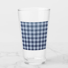 Copo De Pint Xadrez azul