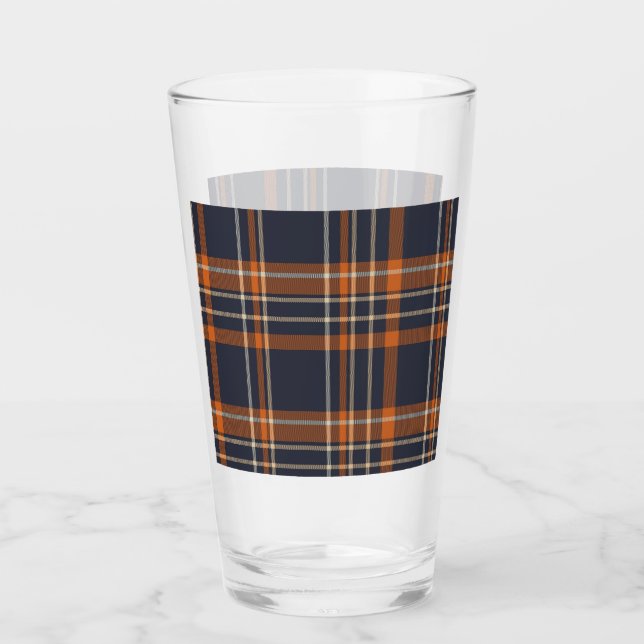 Copo De Pint Xadrez russa de Natal/inverno (Frente)