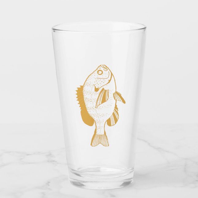 Copo De Pint Yello Sunfish Glass for Beer Dri (Frente)
