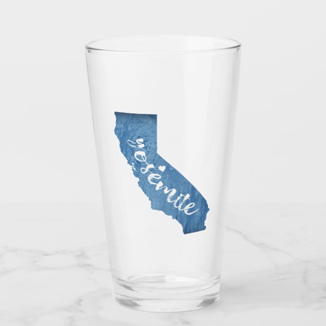 Copo De Pint Yosemite National Park California Wood Grain (Frente)