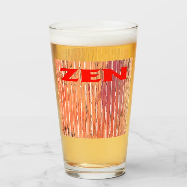 Copo De Pint Zen red reeds tumbler (Frente (Preenchido))