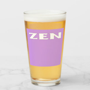 Copo De Pint Zen White Lilac glass Tumbler