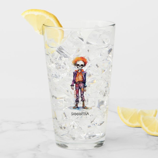 Copo De Pint Zombie Pastel Adorável - Halloween Bonito (Gelo frontal)