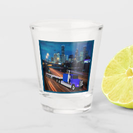 Copo De Shot 18 Caminhão de Rodas na Estrada de Houston Skyline