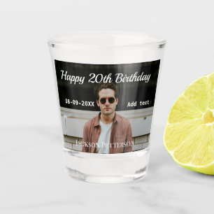 Copo De Shot 20 de feliz simples data add name mod