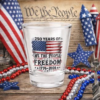 Copo De Shot 250 Anos de Design de Liberdade Nós, o Povo