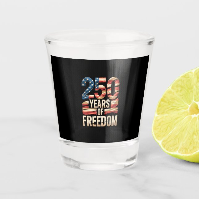 Copo De Shot 250 Anos de Liberdade (Frente)