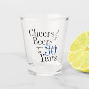 Copo De Shot 30 Anos de Aposentadoria Cheers Cervejas Favor da