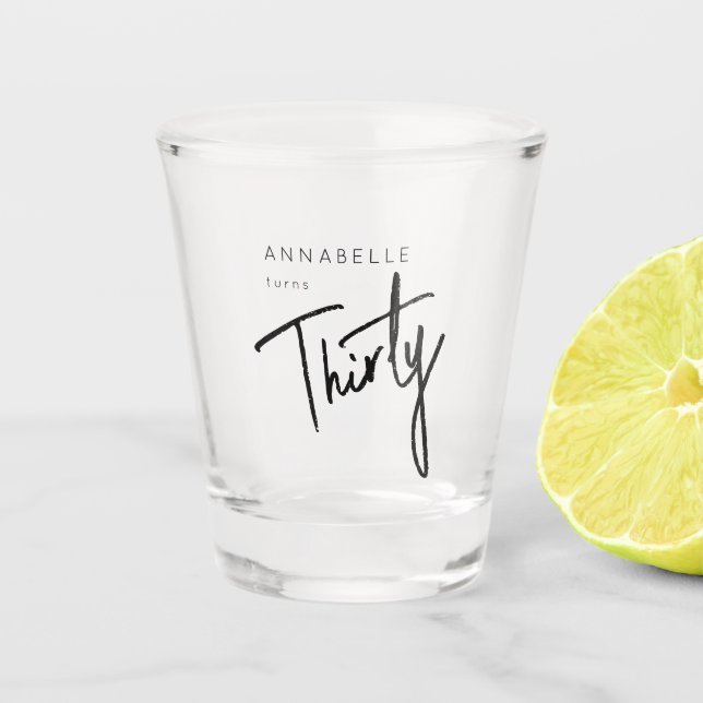 Copo De Shot 30 moderna 330ª festa de aniversário (Frente)