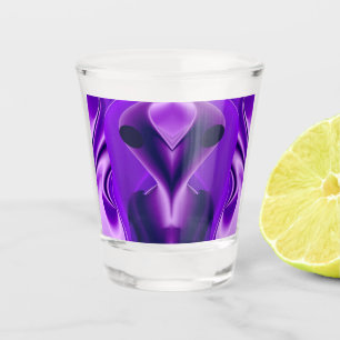Copo De Shot 3D Sonhos Roxos Arco-Íris, Alienígena