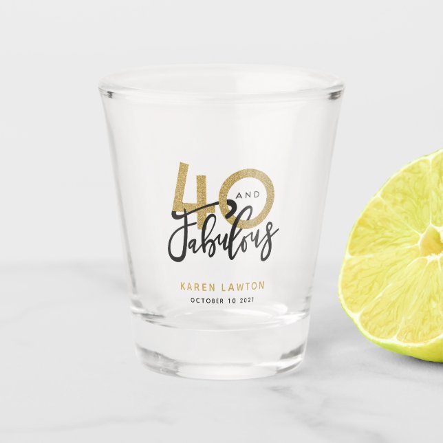 Copo De Shot 40 e fabuloso  (Frente)