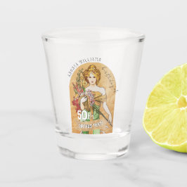 Copo De Shot 50ª Festa de aniversário, Deusa Primavera, Arte Vi