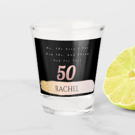 Copo De Shot 50.o Aniversário - Vidro Personalizado de Captura