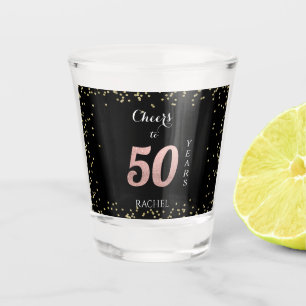 Copo De Shot 50.o Aniversário - Vidro Personalizado de Captura