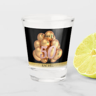 Copo De Shot 50.o Aniversário - Vidro Personalizado de Captura